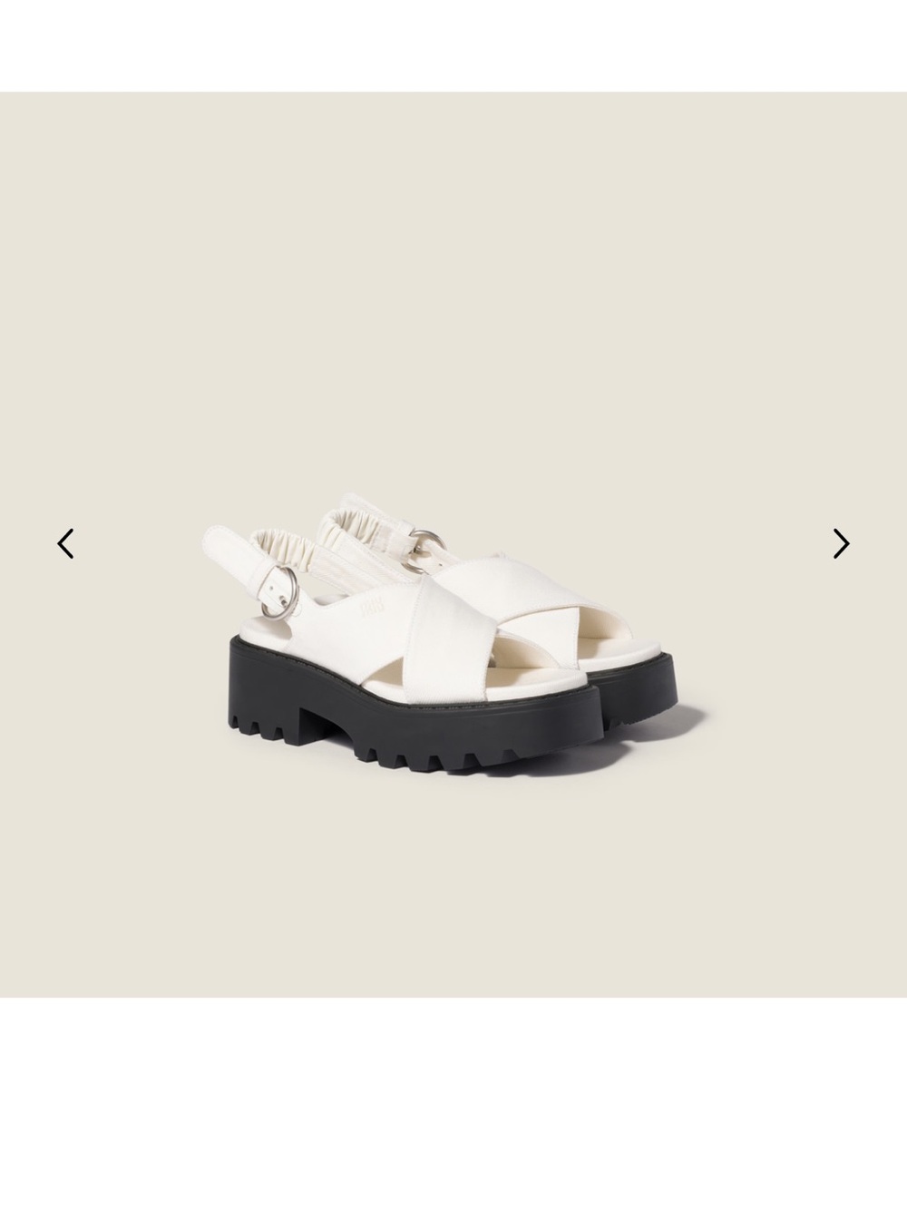 Miu Miu Gabardine sandals- new